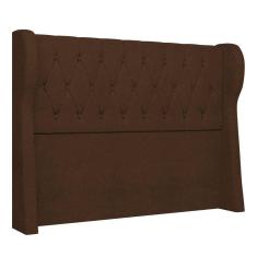 Imagem de Cabeceira Casal Cama Box 140cm Malva I02 Bouclê Marrom Mpozenato