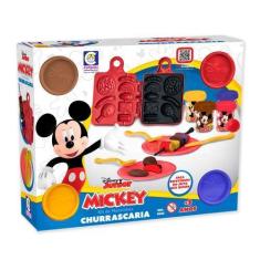 Imagem de Kit De Massinhas Mickey Mouse Divertido Molde Churrascaria - Cotiplás