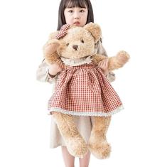 Imagem de Bonito brinquedo de pelúcia de ursinho de pelúcia de 63 cm (vermelho grande e