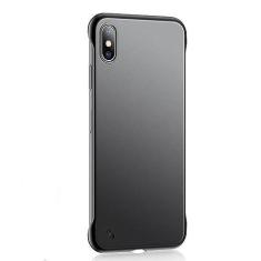 Imagem de Pára-choque à prova de choque Capa rígida transparente para PC para iPhone 13 12 11 X XS XR XS Max 8 7 6 6S 14 Plus Capa traseira ultraprotetora, preta, para iPhone 6 6s
