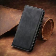 Imagem de Capa de telefone de couro magnético flip para Samsung Galaxy M53 M33 M23 M13 M52 M32 M12 M31 M11 M31S Capa de cartão carteira de livro, preta, para Samsung M53 (5G)