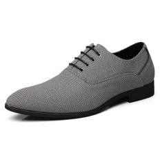 Imagem de Tênis masculino fashion casual Oxford com cadarço formal, 1129-cinza, 39