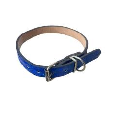 Imagem de Coleira de identificação pra cachorro 42cm x 15mm - IDEA, AZUL