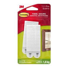 Imagem de Fixa Quadros Adesivo 3M Command Grande - 2 pares