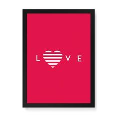 Imagem de Arte Maníacos Quadro Decorativo Love Flat  - 23x16,25cm (Moldura em laca )