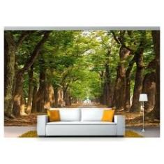 Imagem de Papel De Parede Estrada Caminho Floresta 3D 7,50m² Nes088