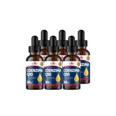 Imagem de Kit Com 6 - Coenzima Q10 100mg Por Porção e Vitamina E Sabor Menta em Gotas 30ml Celliv