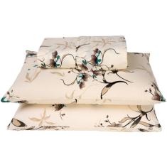 Imagem de Jogo Cama Lençol Queen 180 Fios 3pçs Palha Tabaco