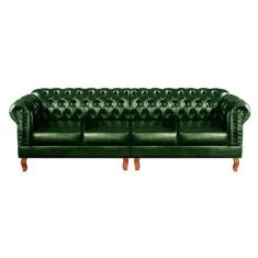 Imagem de Sofá Dom Pedro Chesterfield 4 Lugares Modulado Vintage Retrô - Bella D