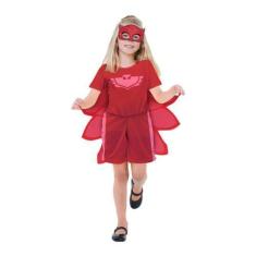 Imagem de Fantasia Corujita Infantil Pj Masks Curta Com Asa E Máscara - Regina