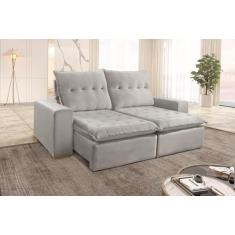 Imagem de Sofá Retrátil Reclinável Benfica Veludo - 2.90 Metros - Design Estofad