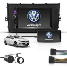 Imagem de Kit Central Multimidia 2Din Mp5 Bt Espelha Volkswagen Tcross - First O