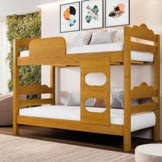 Imagem de Beliche Solteiro em MDF Kenia Naturale