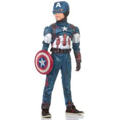 Imagem de Fantasia Capitão América Infantil Original com Máscara e Peitoral - Vi