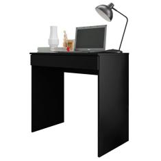 Imagem de Mesa Escrivaninha 80Cm C/ 01 Gaveta Preto