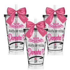 Imagem de Kit 3 Copos Convite Twister Personalizados para Daminha