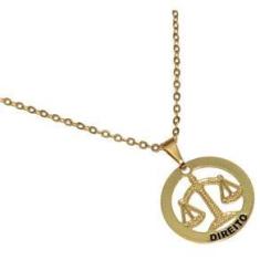 Imagem de Colar Minha Profissão Direito Advogada Folheado Ouro 18k
