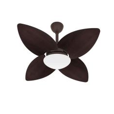 Imagem de Ventilador Teto Marrom Winds 4 Pás Palha Turbo Ventax 220V