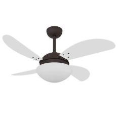 Imagem de Ventilador Teto Volare Marrom Vd42 4 Pás Branco 220V