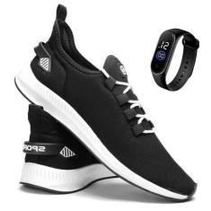 Imagem de Kit Tênis Esportivo Masculino Leve Confortável Ideal Academia Corrida