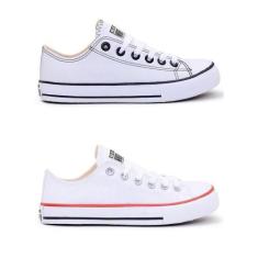 Imagem de Tênis Feminino Casual Cano Baixo Cadarço White Star Kit 2
