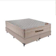Imagem de Cama + Box Airtech Colchão Ortobom Queen 158cm SpringPocket