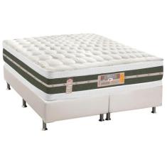 Imagem de Cama Box Queen: Colchão Molas Castor Bonnel Silver Star Air Df + Base