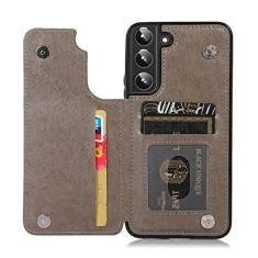 Imagem de UEEBAI Capa para Samsung Galaxy A13 5G/A04s, capa flip de couro PU de luxo [dois fechos magnético] [compartimentos para cartões] Função de suporte em relevo padrão floral durável macio TPU capa