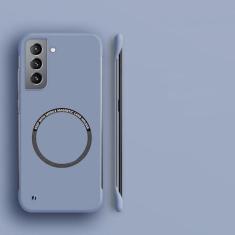 Imagem de Capa de telefone magnética sem moldura para pc rígido para samsung galaxy s23 s22 s21 s20 fe s10 note 20 ultra 10 plus capa fina fosca, cinza, para s20 plus