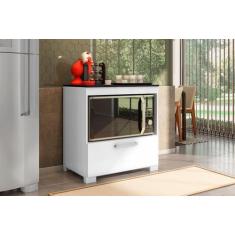 Imagem de Balcao Para Cooktop 4 Bocas Albânia Branco Brienza - Brienza Movelaria