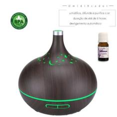 Imagem de Umidificador Difusor Ar Aromatizador Ultrassônico Com 1 Óleo Concentra
