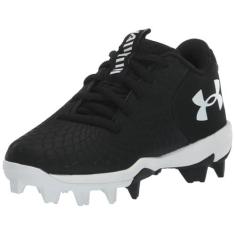 Imagem de Under Armour Tênis de softbol feminino Glyde 2.0 Rm Jr, (001) Preto/Preto/Branco, 15