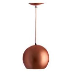 Imagem de Lustre Pendente Bola Pequena De Alumínio 15cm Bronze