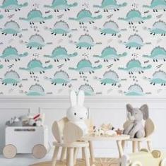 Imagem de Papel De Parede Adesivo Infantil Dino N014162 Rolo 0,58X3M
