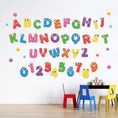 Imagem de Adesivo De Parede Alfabeto E Números Loli Pop 46un