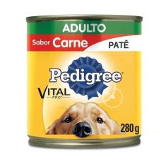 Imagem de Ração Úmida Pedigree Lata Patê De Carne Para Cães Adultos 280G