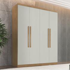 Imagem de Guarda-Roupa Solteiro 4 Portas 3 Gavetas mdf Amsterdã Rufato
