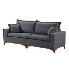 Imagem de Sofá 3 Lugares Living M-47 Veludo Martins Grafite