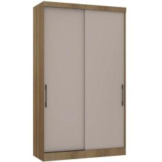 Imagem de Guarda Roupa Modulado 134,50cm 2 Portas De Correr Paris Luciane Móveis Avelã Pf Com Cinammon Pf