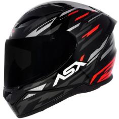Imagem de Capacete Moto Novo ASX City Arrow Feminino Masculino Esportivo, Grafit