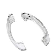 Imagem de PZRT 2 puxadores de gaveta de acrílico transparente, puxadores de gaveta, puxadores de vidro, puxador de porta de armário de cozinha, tipo adesivo