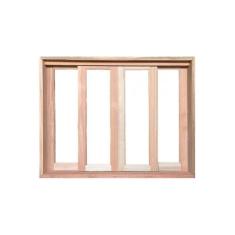 Imagem de Vitro Correr Madeira Eucalipto 1,00x1,00 Cx10cm