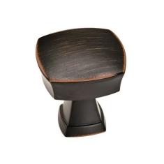 Imagem de Amerock | Puxador de armário | Bronze polido a óleo | 32 mm de comprimento | Estatura | Pacote com 10 | Puxador de gaveta | Ferragens de armário