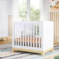 Imagem de berço 2 em 1 amor prefeito branco