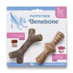 Imagem de Brinquedo Puppy Pack Benebone Maplestick+Zaggler Bacon