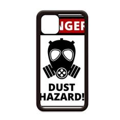 Imagem de Símbolo de perigo de poeira Placas de aviso para iPhone 12 Pro Max Capa para Apple Mini Mobile Case