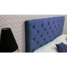 Imagem de Cabeceira Cama Box Capitonê Suede Royal Casal 140 X 60 Rbl