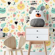 Imagem de Papel De Parede Adesivo Infantil N02127 Rolo 0,58X3M