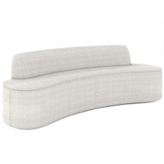 Imagem de Sofá 3 Lugares Para Sala De Estar Living 180cm Koane D06 Bouclê Off White - Mpozenato