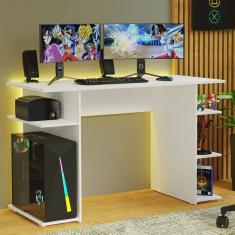 Imagem de Escrivaninha Mesa para Computador Gamer Branco 9424 Madesa
